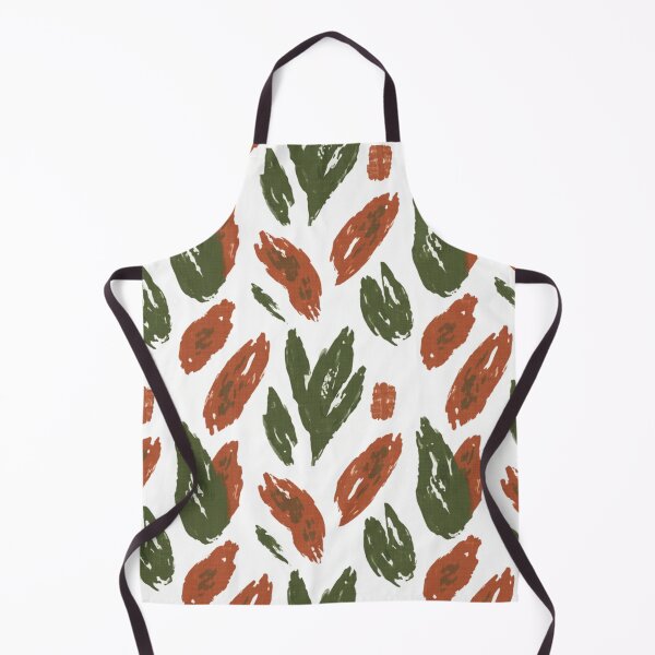 Item preview, Terracotta and Olive Boho Leaves | Rustic Organic Brushstroke Pattern | Modern Foliage Plant Design designed and sold by DibuHumor.