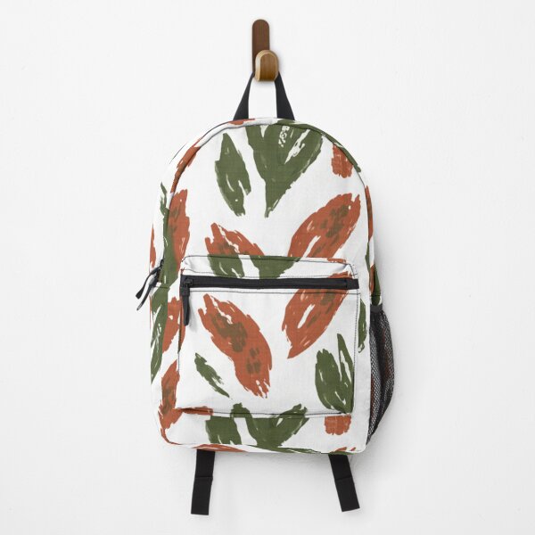 Item preview, Terracotta and Olive Boho Leaves | Rustic Organic Brushstroke Pattern | Modern Foliage Plant Design designed and sold by DibuHumor.
