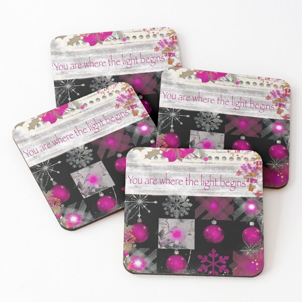 Item preview, You Are Where the Light Begins – Cosmic Pink and Silver Glow designed and sold by joycrysstudio.