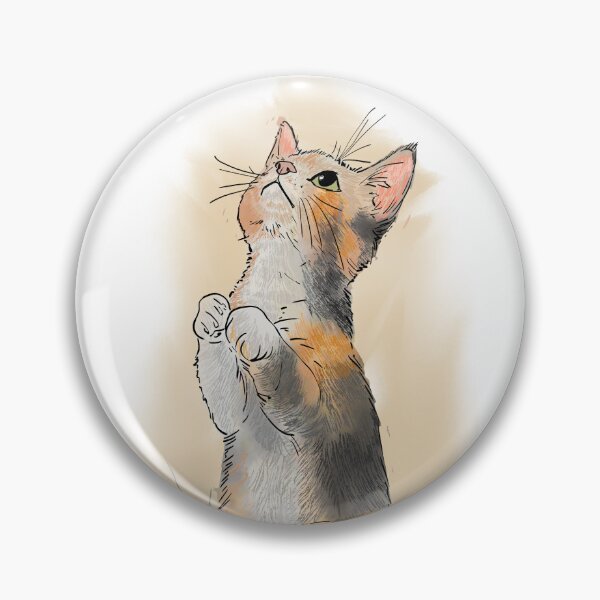 Item preview, cute calico cat designed and sold by Whatanartz.