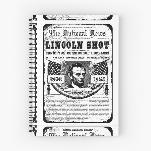Item preview, ABRAHAM LINCOLN HAS BEEN SHOT VINTAGE NEWSPAPER  designed and sold by Overthetopsm.
