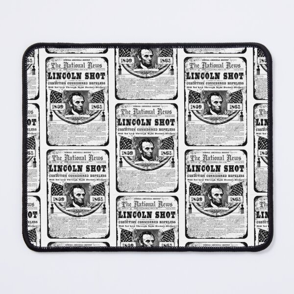 Item preview, ABRAHAM LINCOLN HAS BEEN SHOT VINTAGE NEWSPAPER designed and sold by Overthetopsm.