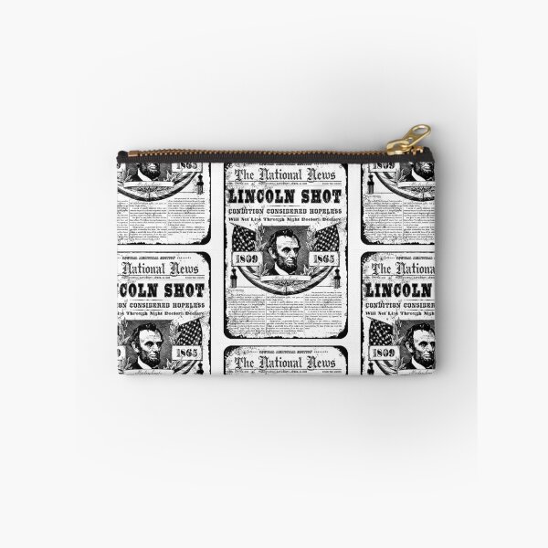 Item preview, ABRAHAM LINCOLN HAS BEEN SHOT VINTAGE NEWSPAPER  designed and sold by Overthetopsm.