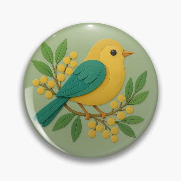 Item preview, Wattle Finch designed and sold by Ilona Abou-Zolof.