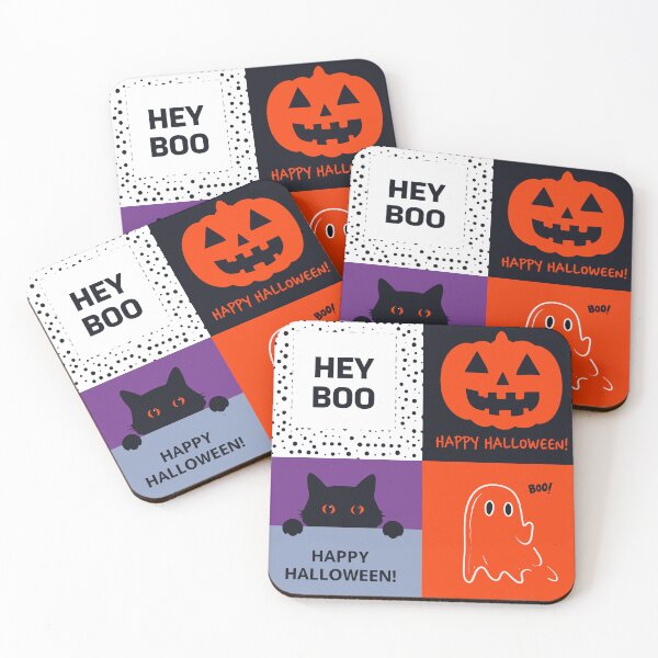 Item preview, Halloween Icons Seamless Pattern – Pumpkins, Ghosts & Cats designed and sold by UniqueDesign751.