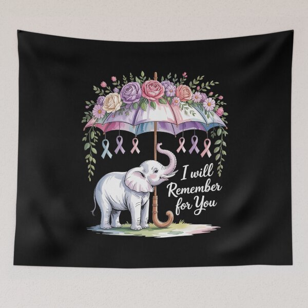Item preview, Elephant Alzheimer's Awareness 1 designed and sold by AmparoBoyle.