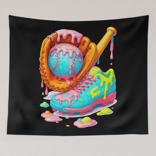 Item preview, Baseball Dripping Ice Cream Drip Youth Boys Baseball designed and sold by miaa-artistshop.