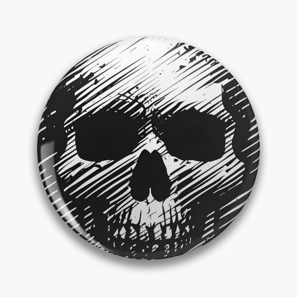 Item preview, Distressed Sketch Skull Gothic Black and White iPhone Case designed and sold by FestivityFinds.