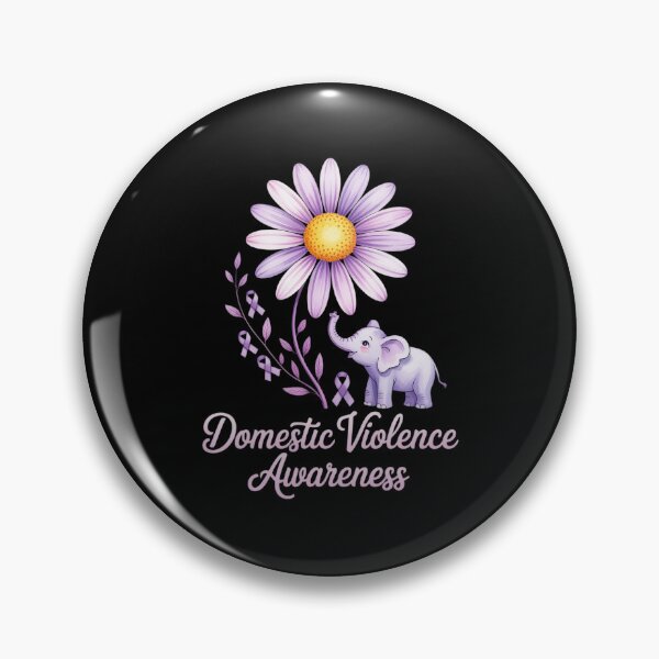 Item preview, Domestic Violence Flower Elephant Awareness Cute designed and sold by FranzFriesen.
