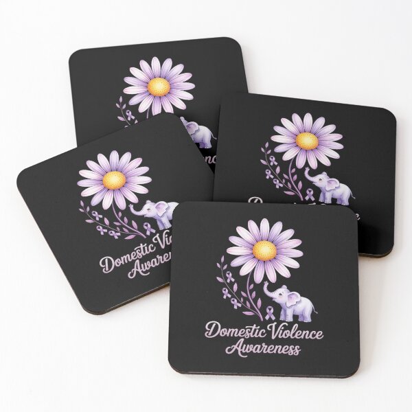 Item preview, Domestic Violence Flower Elephant Awareness Cute designed and sold by FranzFriesen.