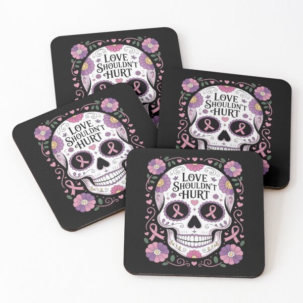 Item preview, Domestic Violence Awareness Support Skull designed and sold by RayArmstrong.