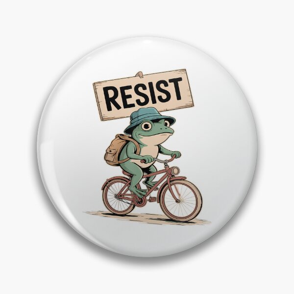 Item preview, 90s Portland Protest Frog Quote Funny Frogs Resist designed and sold by MiroslaWeidno.