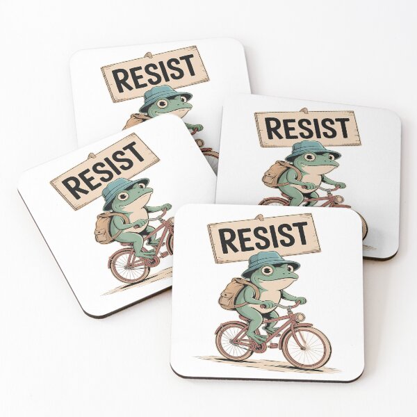 Item preview, 90s Portland Protest Frog Quote Funny Frogs Resist designed and sold by MiroslaWeidno.