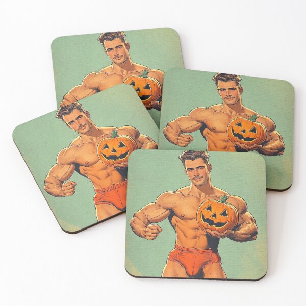 Item preview, Gay Jack-o'-lantern Hunk designed and sold by Hunkyismything.
