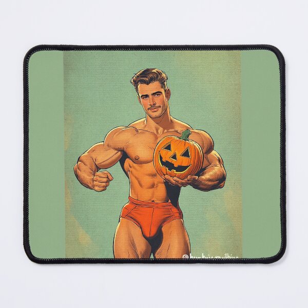 Item preview, Gay Jack-o'-lantern Hunk designed and sold by Hunkyismything.