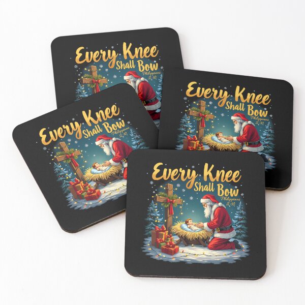Item preview, Shall Every Quote Holiday Vintage Christian Jesus Christmas Knee Bow designed and sold by JackyEstera.