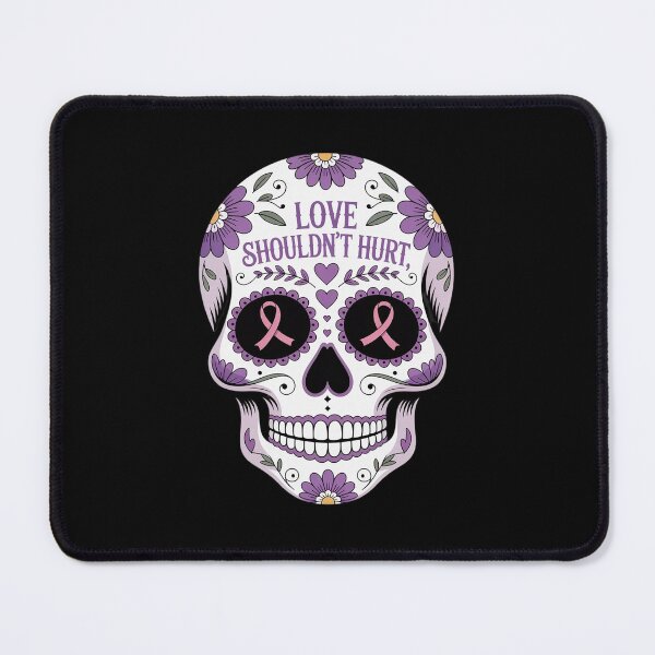 Item preview, Domestic Violence Awareness Support Skull 1 designed and sold by MinaReinger.