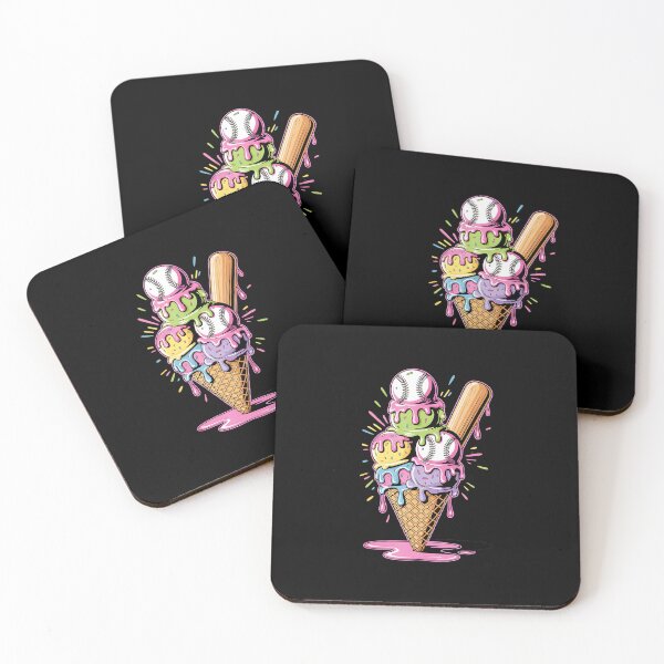 Item preview, Baseball Dripping Ice Cream Drip Youth Boys Baseball designed and sold by miaa-artistshop.