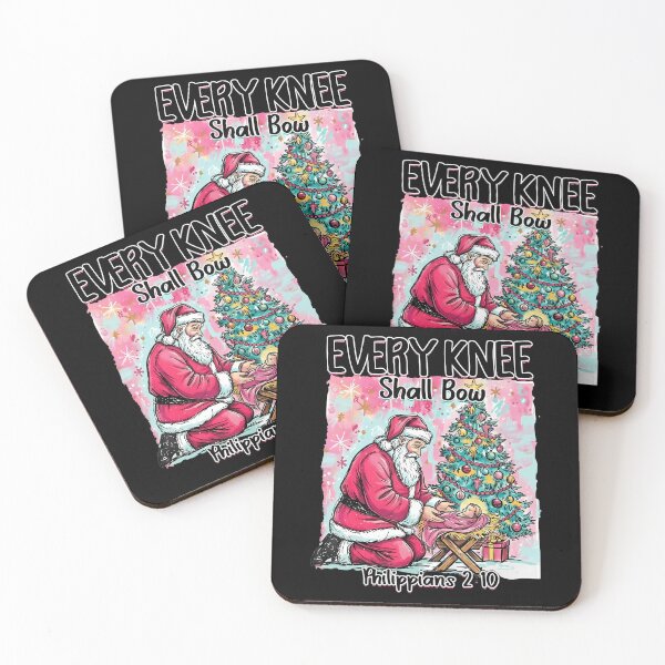 Item preview, Vintage Quote Every Christian Bow Christmas Jesus Shall Knee Holiday designed and sold by JackyEstera.