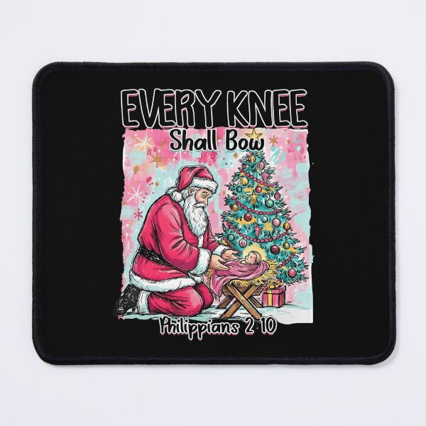 Item preview, Vintage Quote Every Christian Bow Christmas Jesus Shall Knee Holiday designed and sold by JackyEstera.