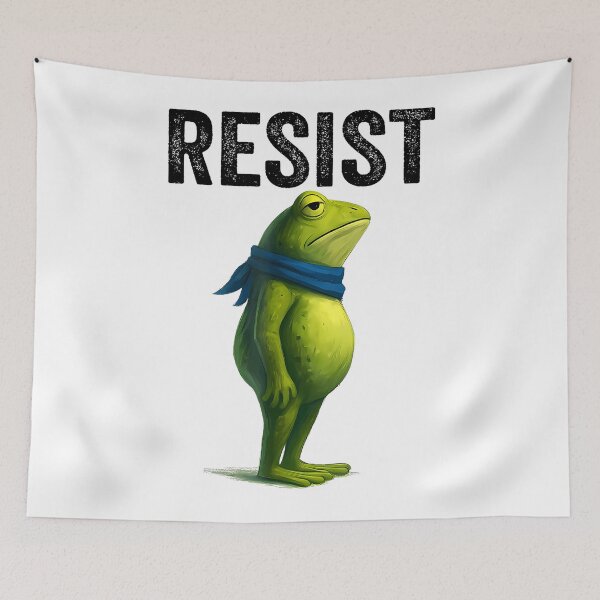 Item preview, 90s Frogs Resist Protest Portland Quote Frog Funny designed and sold by MiroslaWeidno.