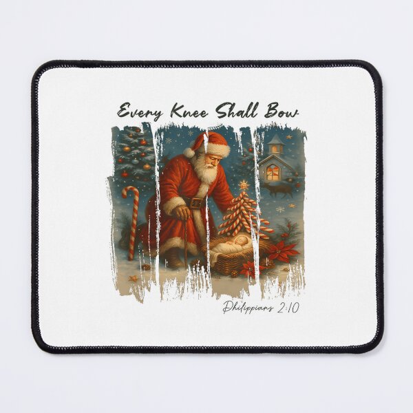 Item preview, Quote Shall Knee Every Holiday Vintage Jesus Christmas Christian Bow designed and sold by JackyEstera.
