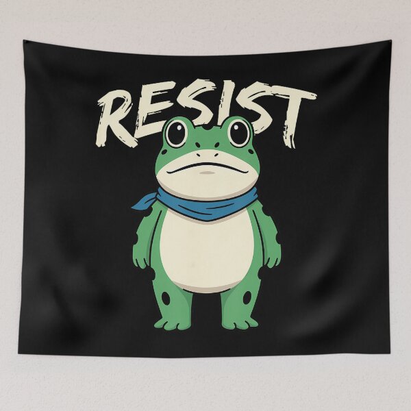 Item preview, Protest Frogs Frog Funny 90s Quote Portland Resist designed and sold by MiroslaWeidno.