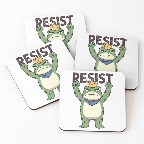 Item preview, Frogs Funny Protest Frog Portland 90s Resist Quote designed and sold by MiroslaWeidno.