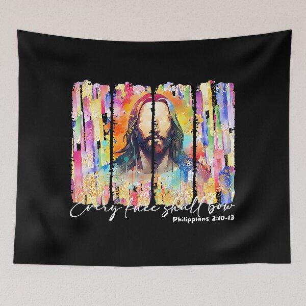 Item preview, Vintage Christmas Every Christian Bow Shall Quote Holiday Jesus Knee designed and sold by JackyEstera.