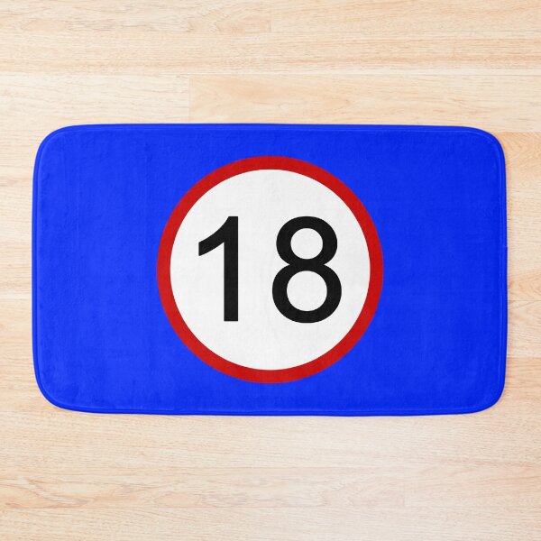 Item preview, 18, Eighteen, Road Sign, Age Sign, Birthday designed and sold by AASparksDesigns.