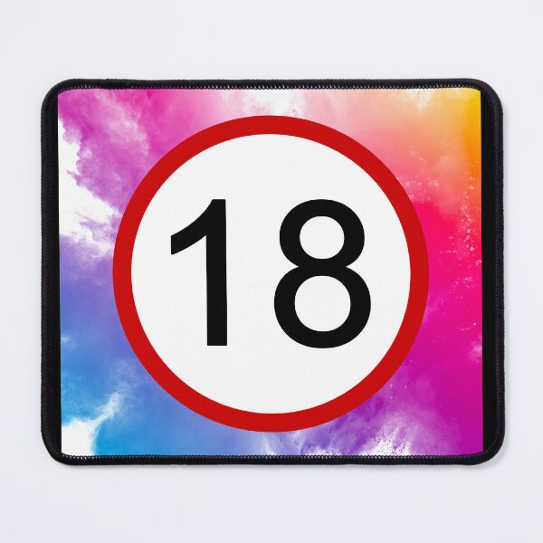 Item preview, 18, Eighteen, Road Sign, Age Sign, Birthday designed and sold by AASparksDesigns.