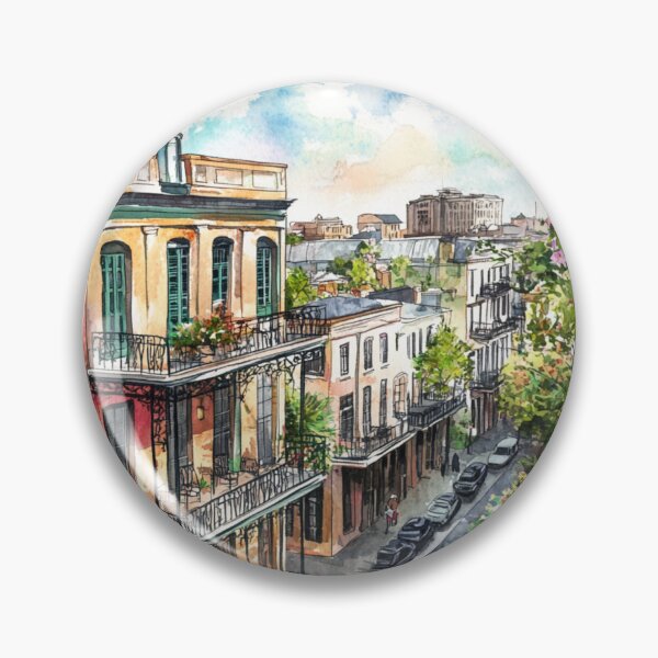 Item preview, A Colorful Street View Of New Orleans designed and sold by JonnaHurmerinta.
