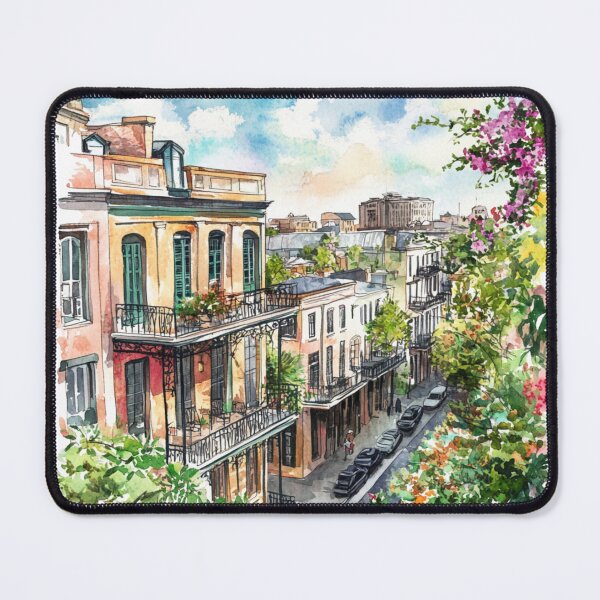 Item preview, A Colorful Street View Of New Orleans designed and sold by JonnaHurmerinta.