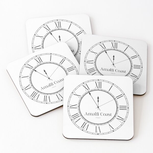 Item preview, Classic Wall Clock Timepiece – Amalfi Coast Time Zone designed and sold by RosieKingArt.