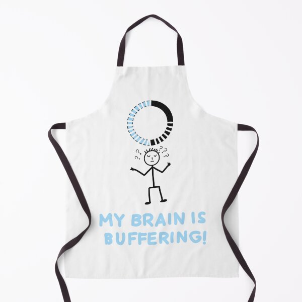 Item preview, My Brain Is Buffering Funny Quote – Relatable Loading Humor Design for Work, Study & Life designed and sold by Popstudio85.