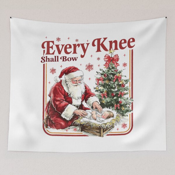 Item preview, Quote Christmas Knee Bow Shall Holiday Vintage Every Jesus Christian designed and sold by JackyEstera.