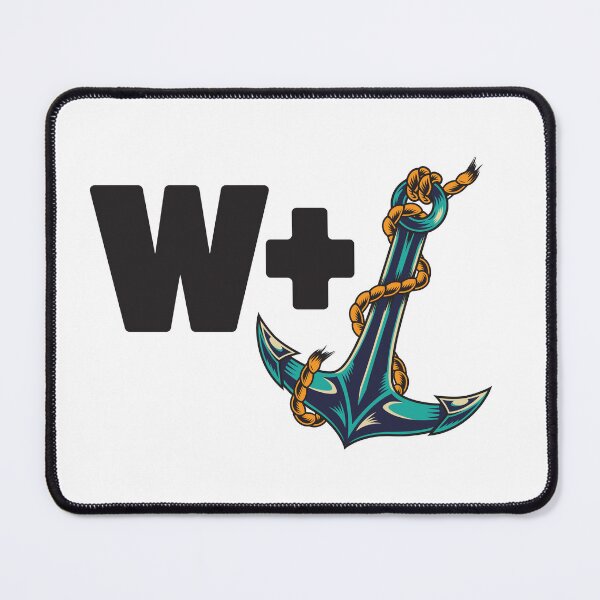 Item preview, W + Anchor | Funny Pun Design | Cheeky Wordplay Humor designed and sold by mad-bull.