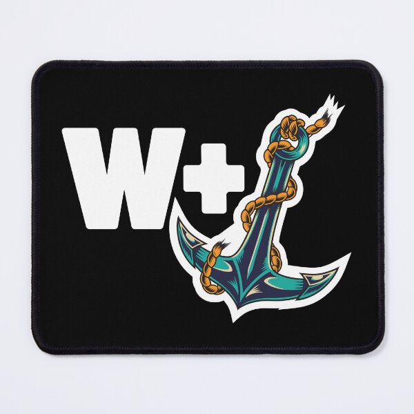 Item preview, W + Anchor | Funny Pun Design | Cheeky Wordplay Humor designed and sold by mad-bull.