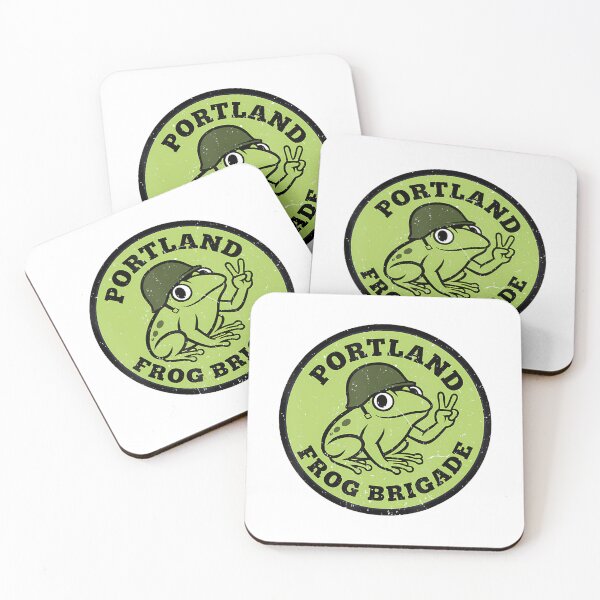 Item preview, Frog Funny Protest Frogs Resist 90s Portland Quote designed and sold by MiroslaWeidno.
