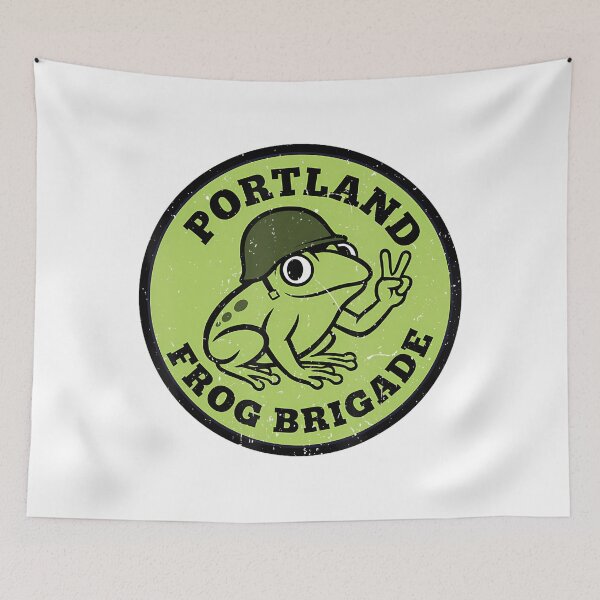 Item preview, Frog Funny Protest Frogs Resist 90s Portland Quote designed and sold by MiroslaWeidno.