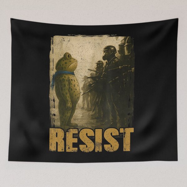 Item preview, Frog 90s Quote Frogs Funny Protest Resist Portland designed and sold by MiroslaWeidno.