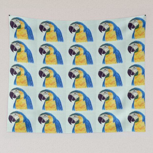 Item preview, Blue and Gold Macaw Portrait designed and sold by lisavonbiela.