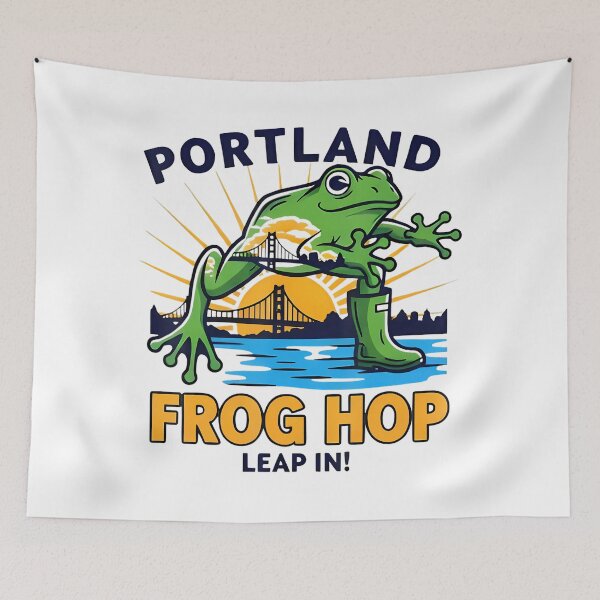Item preview, 90s Frog Frogs Portland Funny Quote Protest Resist designed and sold by MiroslaWeidno.