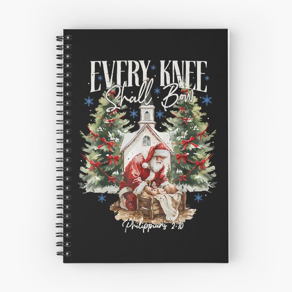 Item preview, Bow Knee Christian Christmas Vintage Holiday Jesus Quote Every Shall designed and sold by JackyEstera.