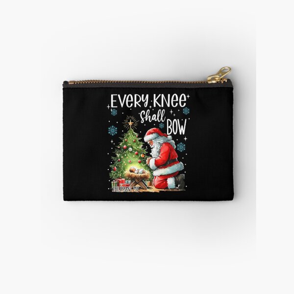 Item preview, Christmas Vintage Shall Quote Every Knee Jesus Holiday Christian Bow designed and sold by JackyEstera.
