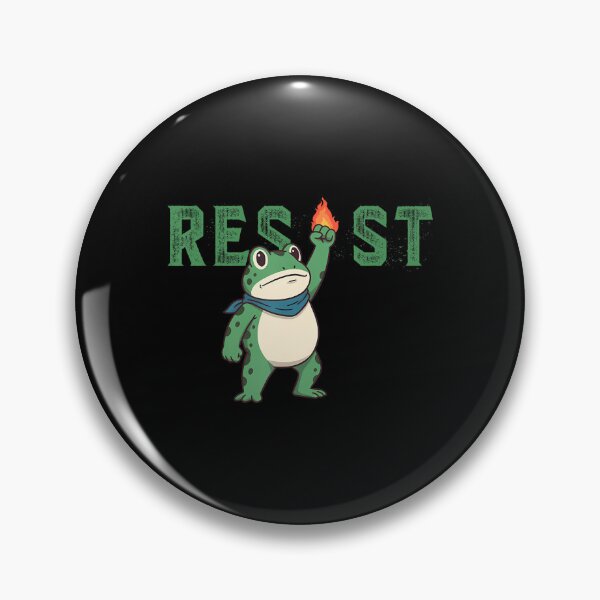 Item preview, 90s Portland Funny Protest Quote Frogs Resist Frog designed and sold by MiroslaWeidno.