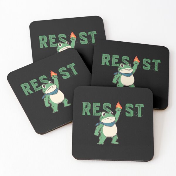 Item preview, 90s Portland Funny Protest Quote Frogs Resist Frog designed and sold by MiroslaWeidno.