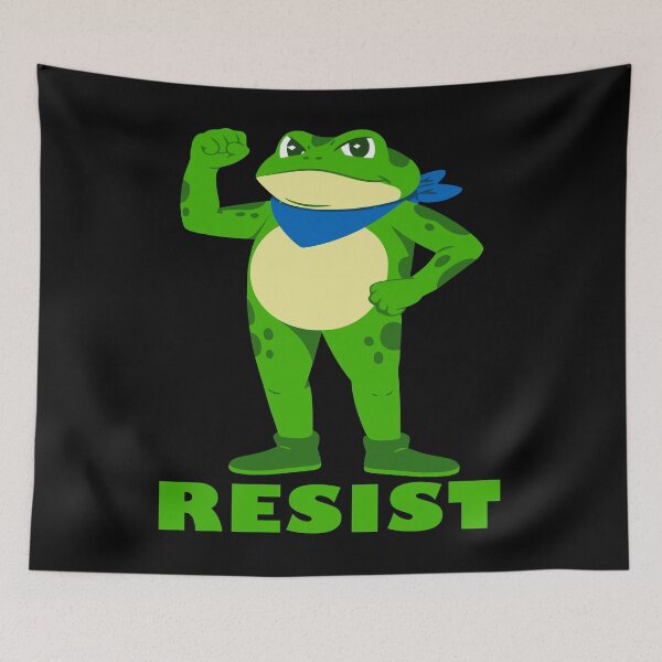 Item preview, Portland Resist Frog Standing Strong Against Fascism designed and sold by EthosWear.