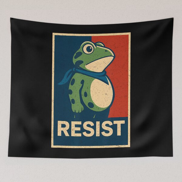 Item preview, Portland 90s Frogs Funny Protest Quote Resist Frog designed and sold by MiroslaWeidno.