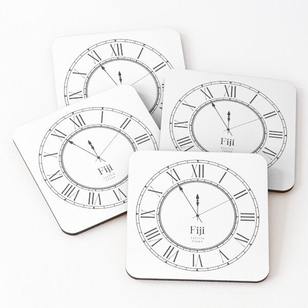 Item preview, Classic Wall Clock Timepiece – Fiji Time Zone designed and sold by RosieKingArt.